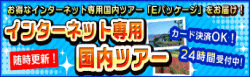 インターネット専用国内ツアー