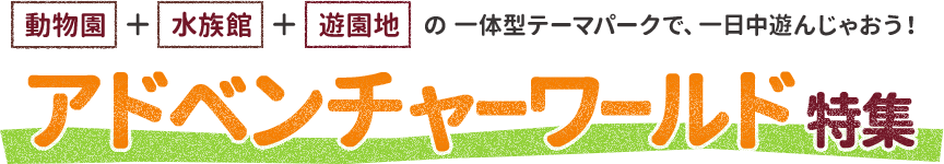 動物園+水族館+遊園地の一体型テーマパークで、一日中遊んじゃおう! アドベンチャーワールド特集