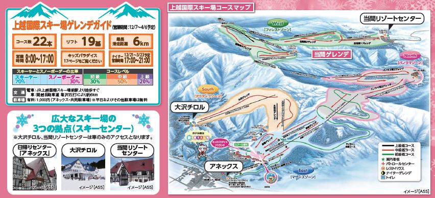 リフト券 2枚 上越国際スキー場 岩原スキー場 （上越国際スキー場 岩原 